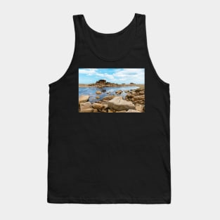 Rocky landscape in the coast of Brittany Tank Top
